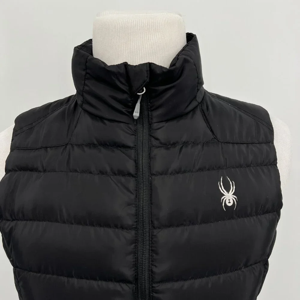 Spyder Women’s Puffer Vest Full Zip Down Insulated Active Sport M Medium - Picture 5 of 10